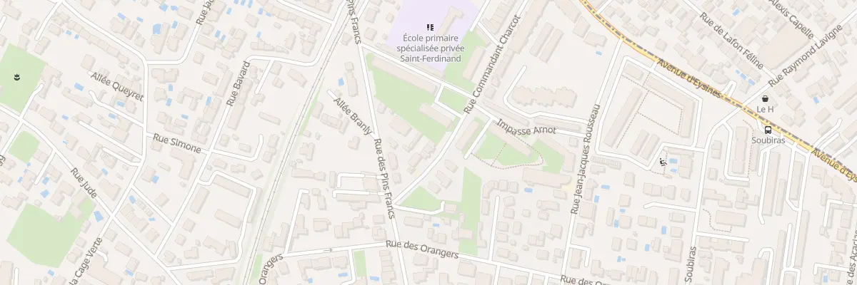 Plan du 16 Rue Commandant Charcot Caud à Bordeaux