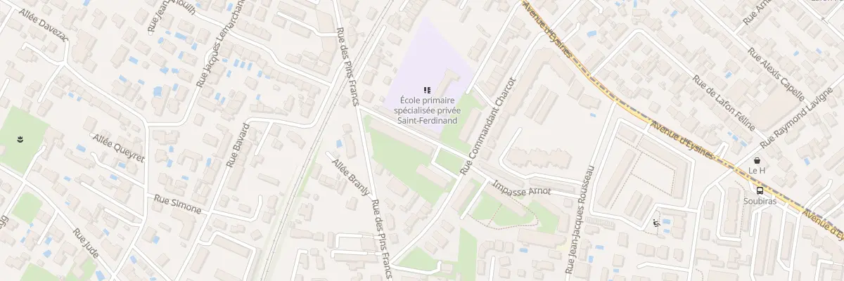 Plan du 42 Rue Commandant Charcot Caud à Bordeaux