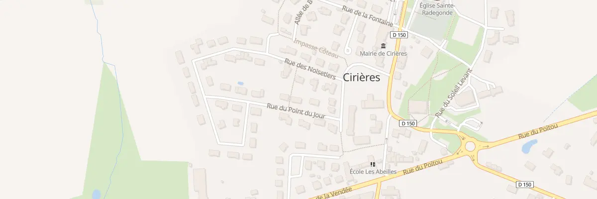 Plan du 12 Rue du Point du Jour à Cirières