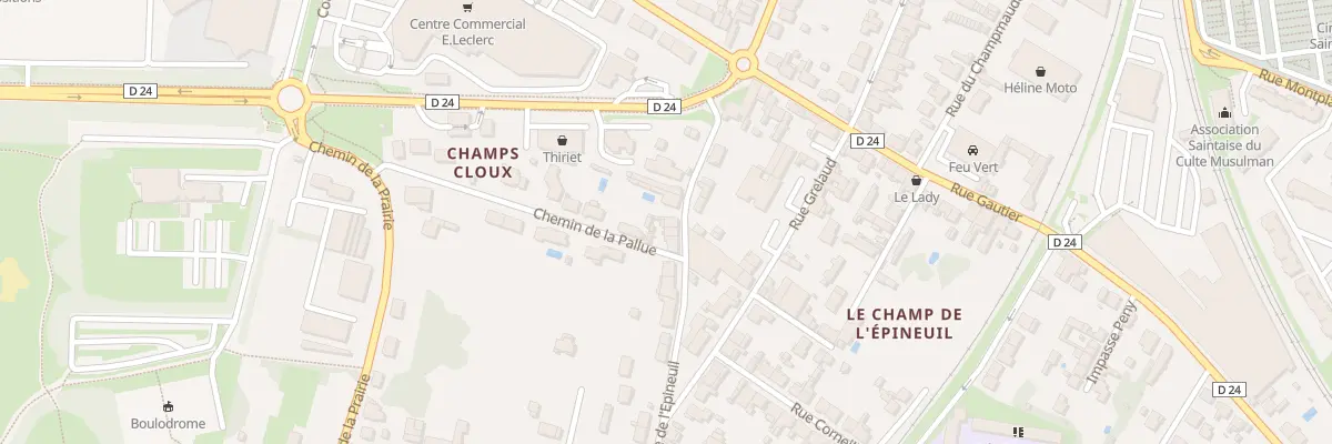 Plan du 12 Rue de l’Epineuil à Saintes