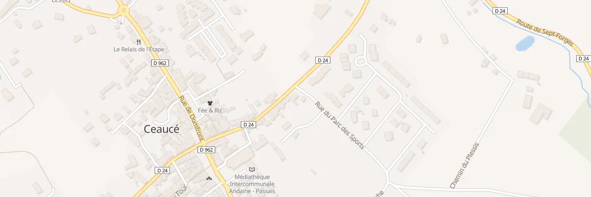 Plan du 16 Rue de Loré à Ceaucé