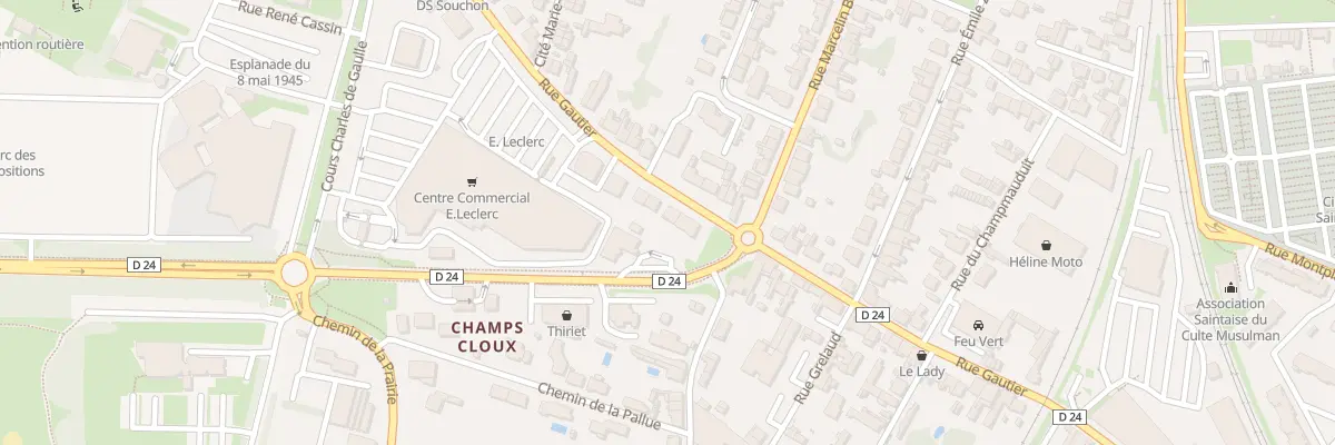Plan du 54 Rue Gautier à Saintes