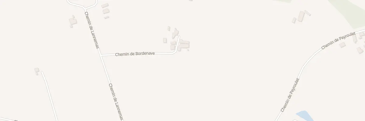Plan du 216 Che de Bordenave à Hagetmau