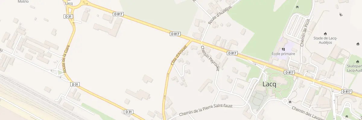 Plan du 1 Cité Chonneaux à Lacq