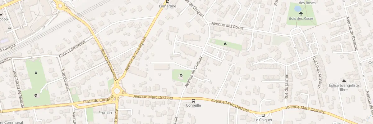 Plan du 20 Av du Chiquet à Pessac