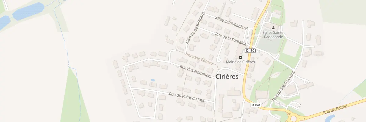 Plan du 8 Rue des Noisetiers à Cirières