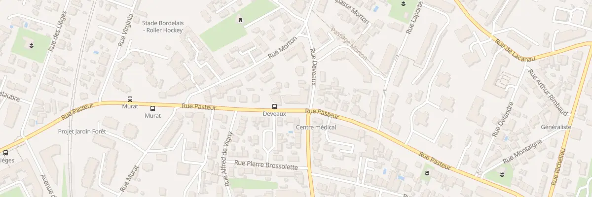 Plan du 335 Rue Pasteur à Bordeaux