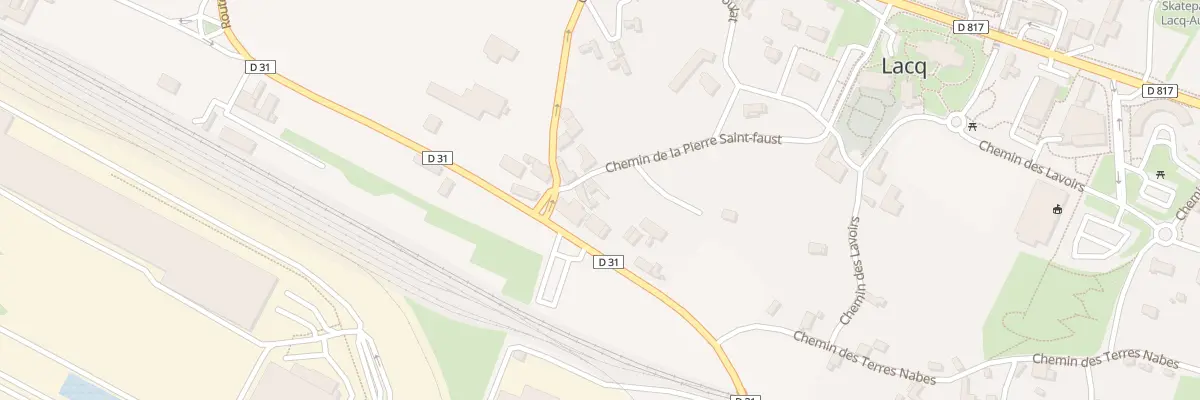Plan du 5090 Le Bourgue à Lacq