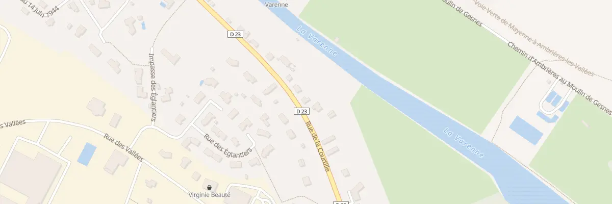 Plan du 25 Rue de la Courtille à Ambrières-les-Vallées