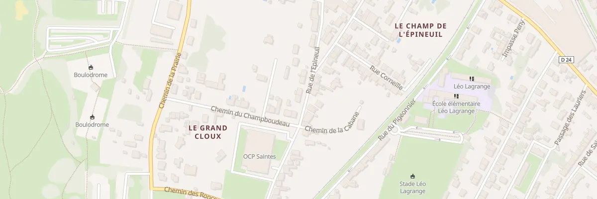 Plan du 34B Rue de l’Epineuil à Saintes
