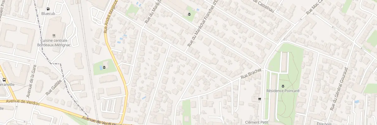 Plan du 20 Rue Maréchal Foch à Bordeaux