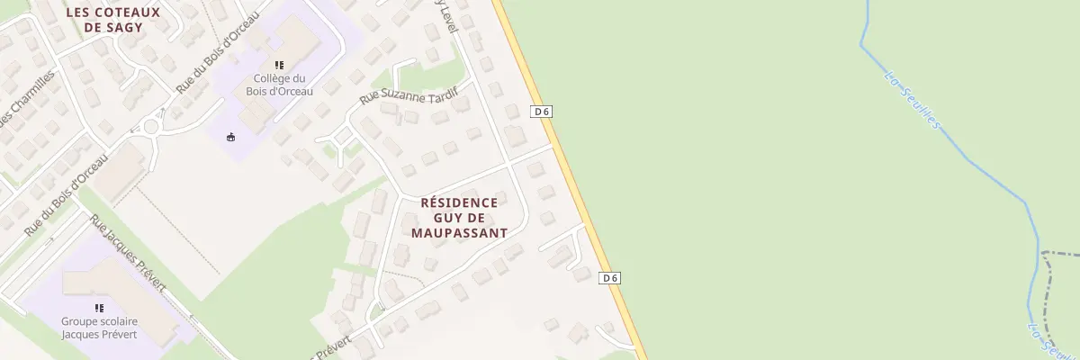 Plan du 1 Rue Guy de Maupassant à Tilly-sur-Seulles