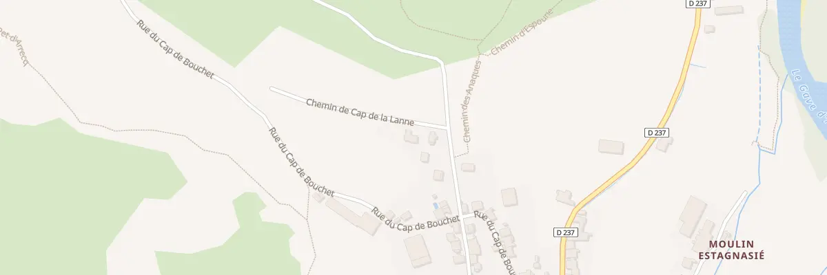 Plan du 9824 Lot Lanne de Haut à Lées-Athas