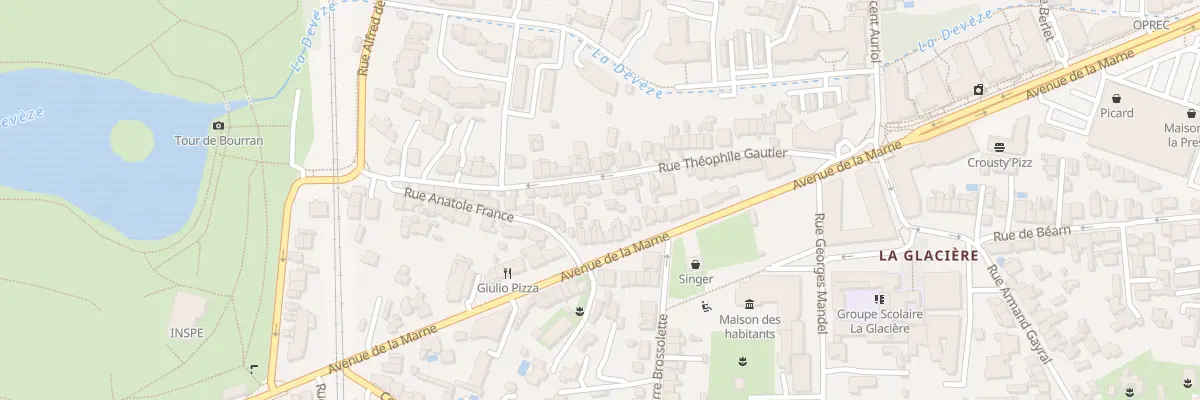 Plan du 28 Rue Theophile Gautier à Mérignac