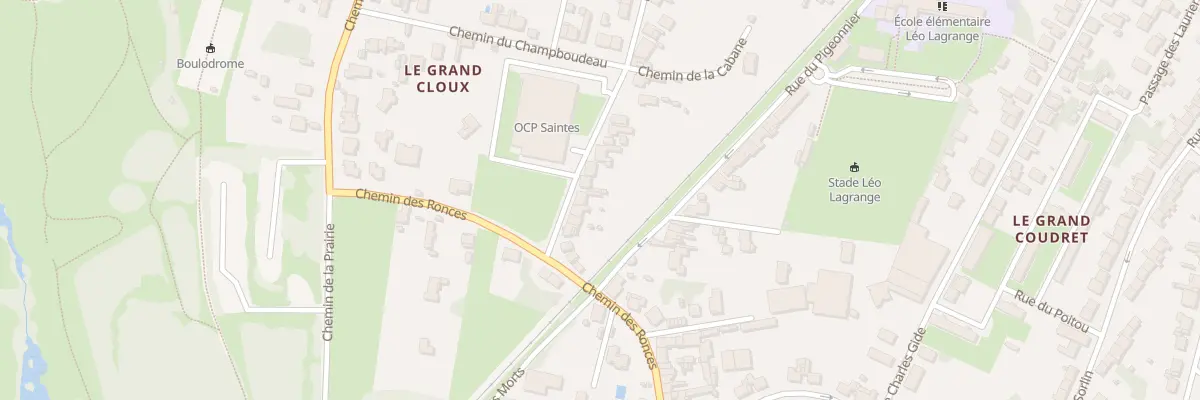 Plan du 55 Rue de l’Epineuil à Saintes