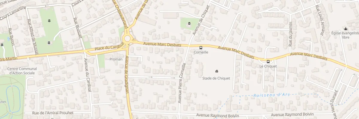 Plan du 4 Av Pierre Corneille à Pessac