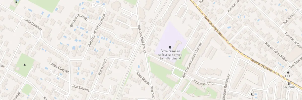 Plan du 91 Rue des Pins Francs à Bordeaux