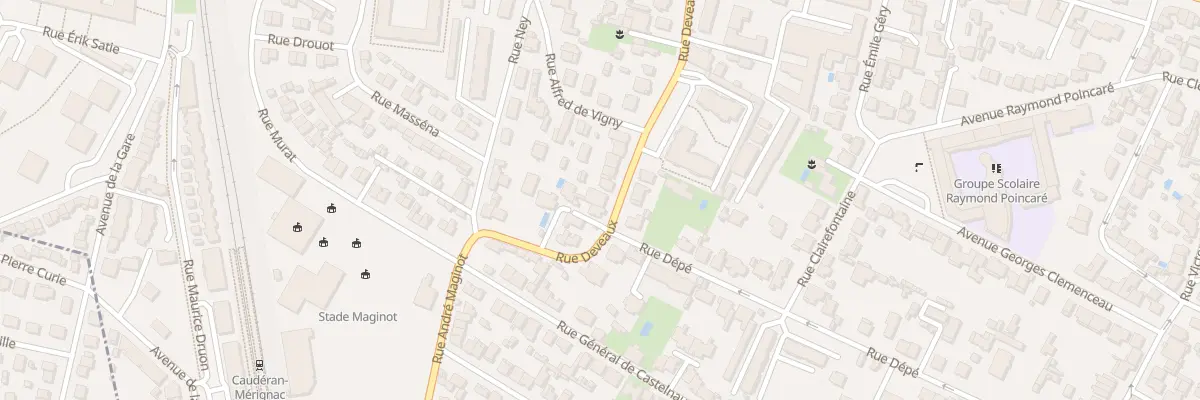 Plan du 87 Rue Deveaux à Bordeaux