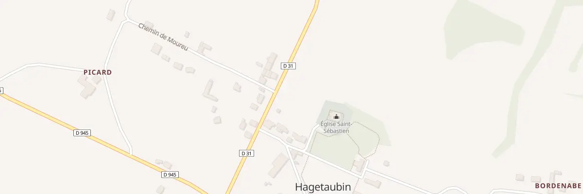 Plan du 230 Rte de Labeyrie à Hagetaubin