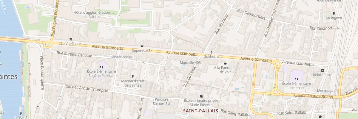 Plan du 82 Av Gambetta à Saintes