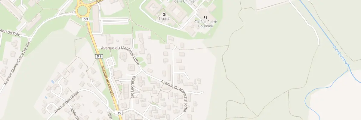 Plan du 9008 Rue Du Marechal Juin à Mourenx