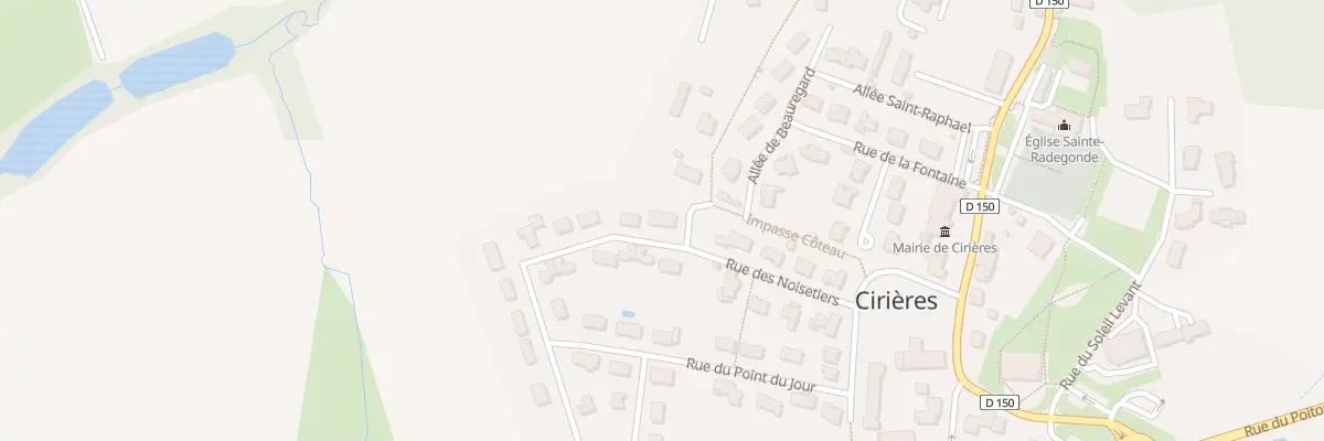 Plan du 10 Rue des Noisetiers à Cirières