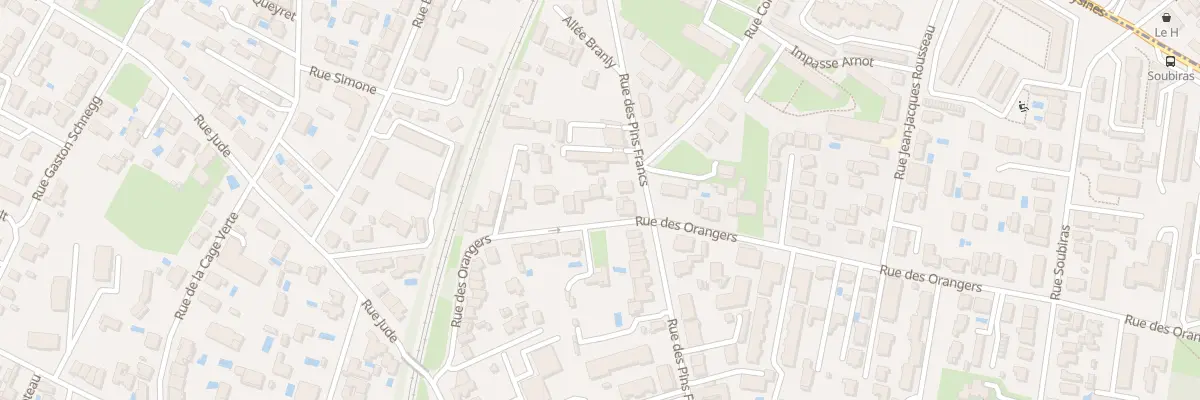 Plan du 185 Rue des Orangers à Bordeaux