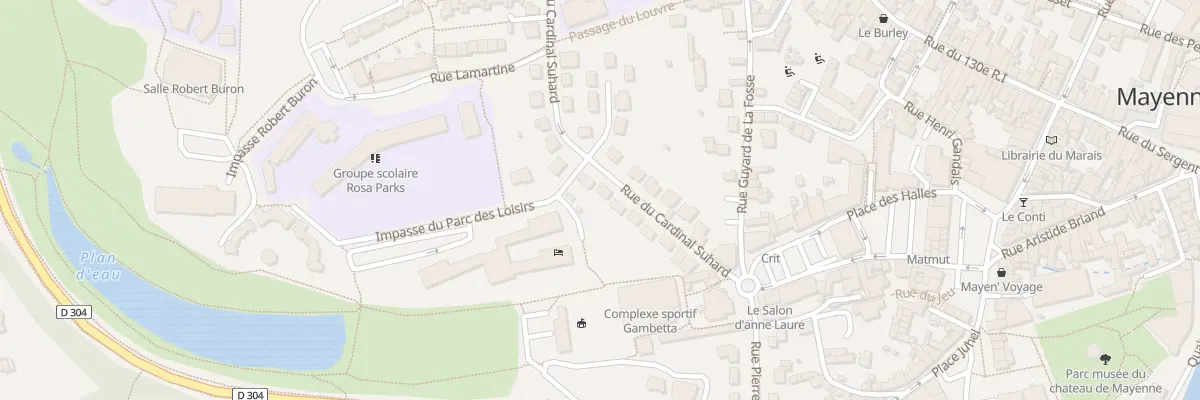 Plan du 11 Rue du cardinal Suhard à Mayenne