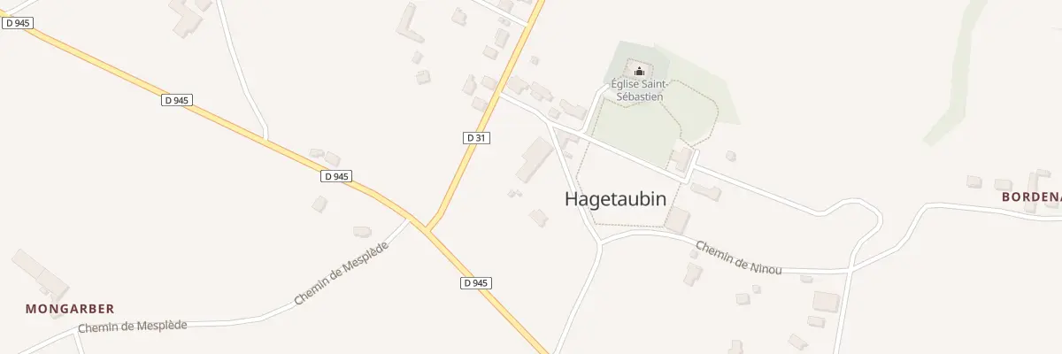 Plan du 180 Che de l’Église du Bourg à Hagetaubin
