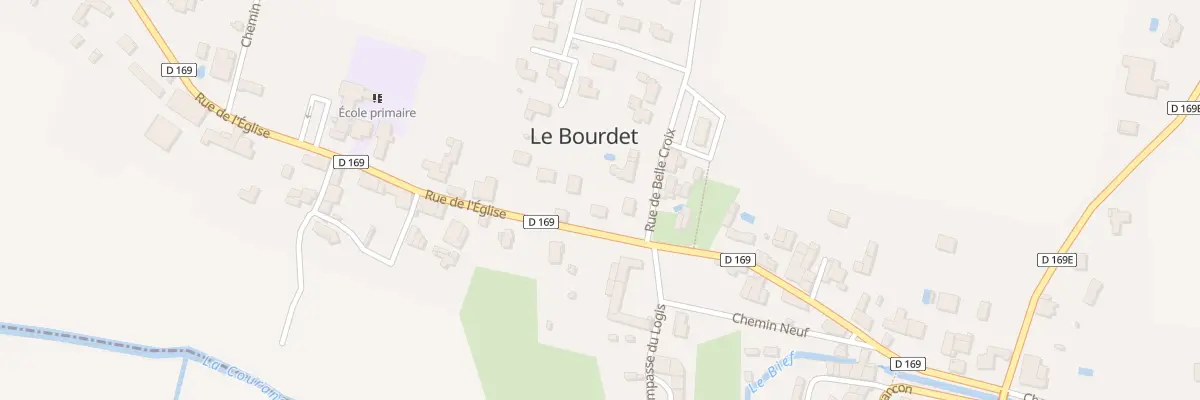 Plan du 2 Rue de l’Eglise au Bourdet