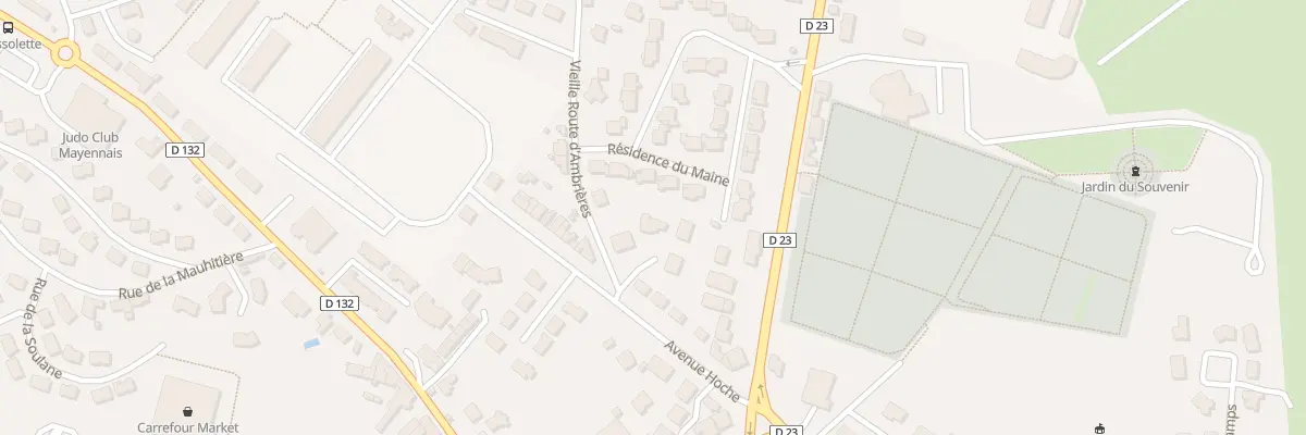 Plan du 14C Av Hoche à Mayenne