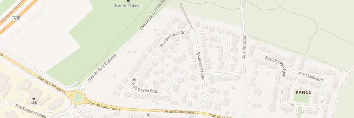 Plan du 3 Rue du Doyen Brus à Gradignan