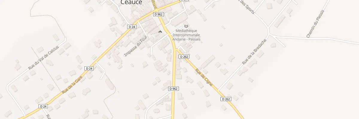Plan du 66 Rue d’Ambrières à Ceaucé