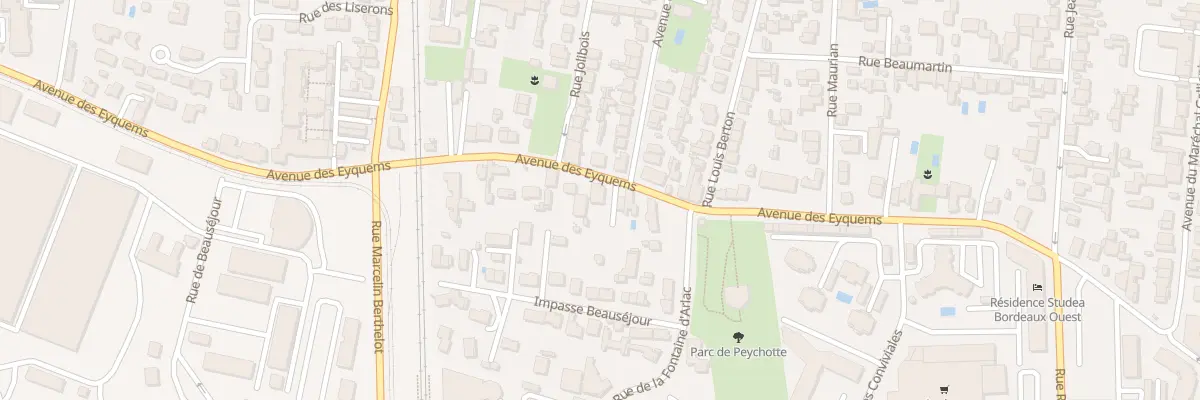 Plan du 88 Av des Eyquems à Mérignac