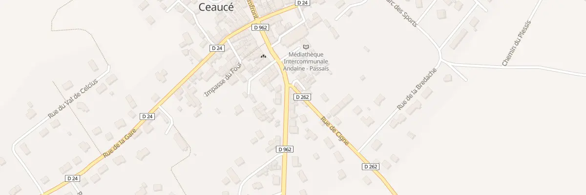 Plan du 9 Rue d’Ambrières à Ceaucé