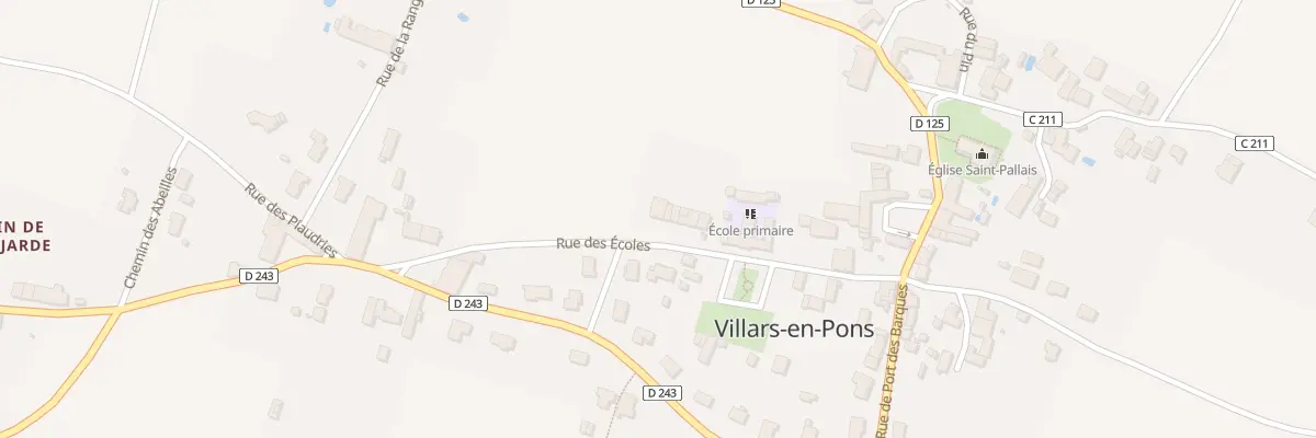 Plan du 26 Rue des Ecoles à Villars-en-Pons