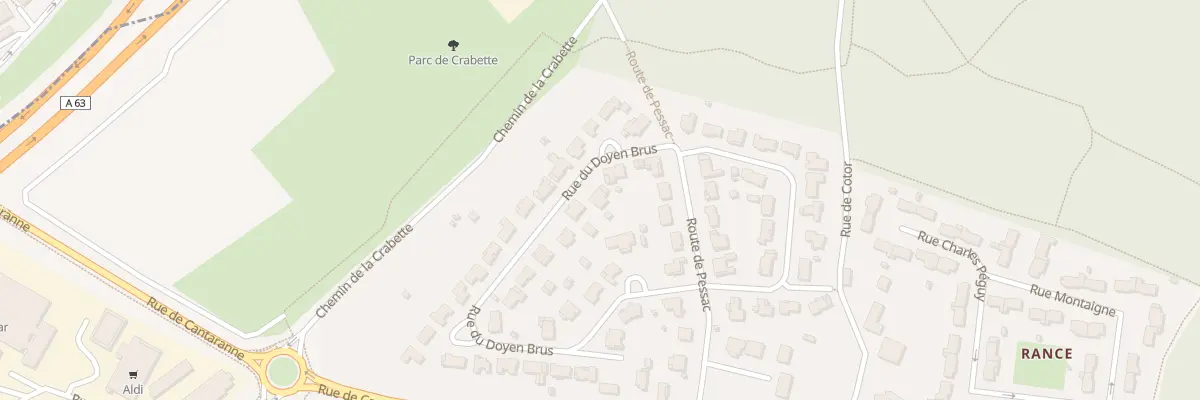 Plan du 27 Rue du Doyen Brus à Gradignan