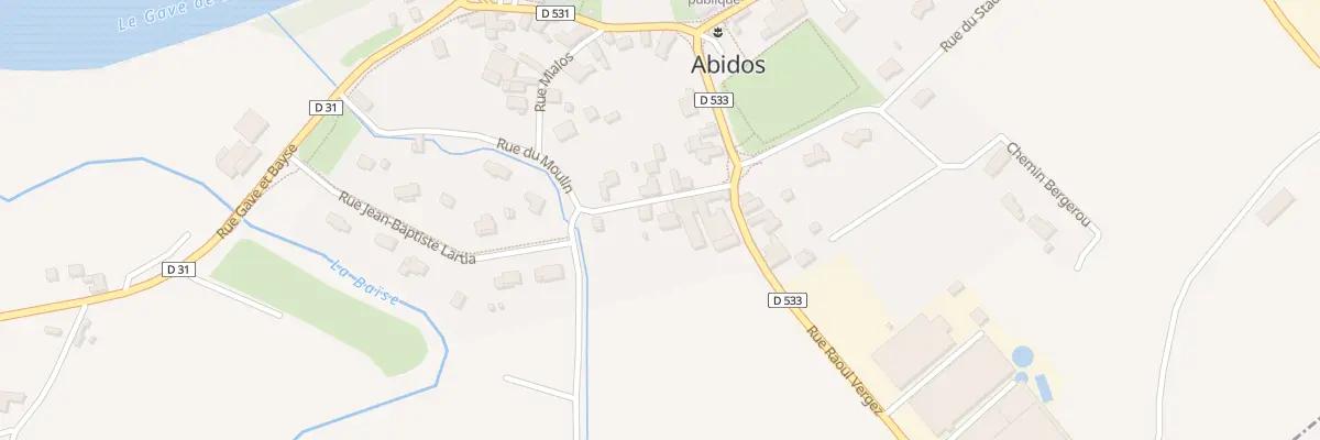 Plan du 12 Rue du Moulin à Abidos