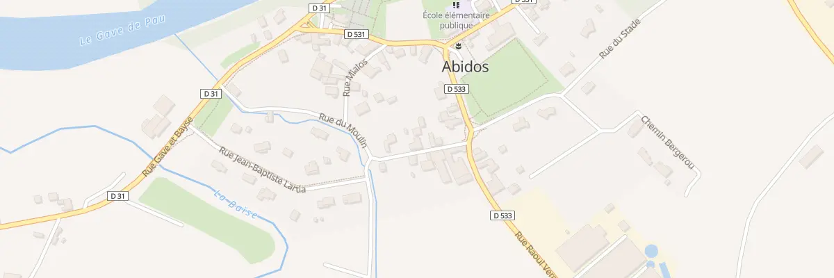 Plan du 5289 Rue du Moulin à Abidos