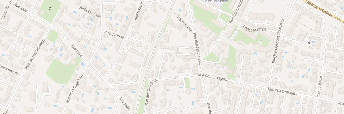 Plan du 197 Rue des Orangers à Bordeaux