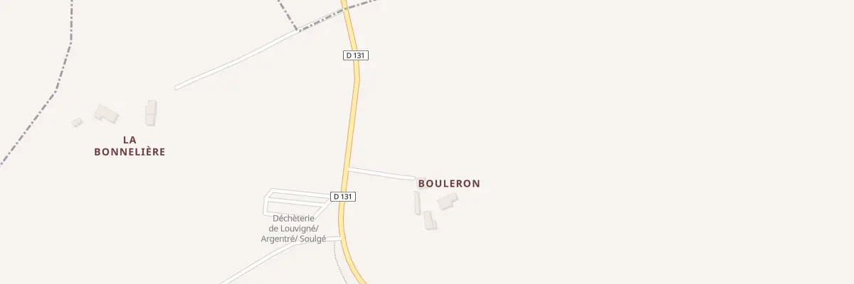 Plan du 86 Bouleron à Louvigné
