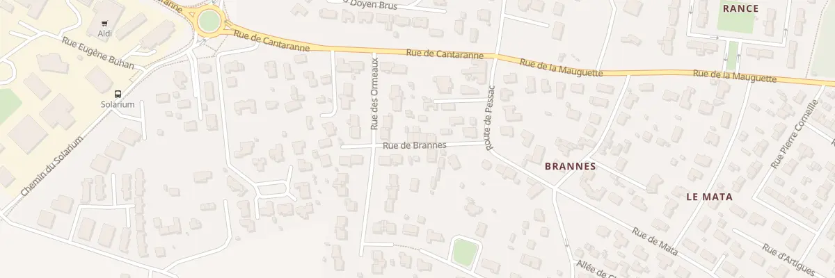 Plan du 7 Rue de Brannes à Gradignan
