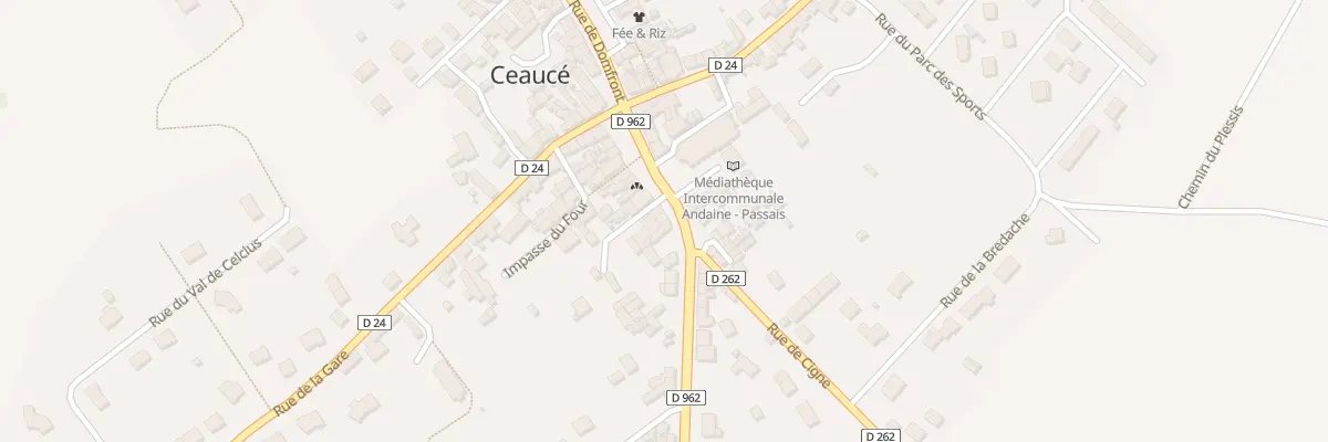 Plan du 12 Rue d’Ambrières à Ceaucé