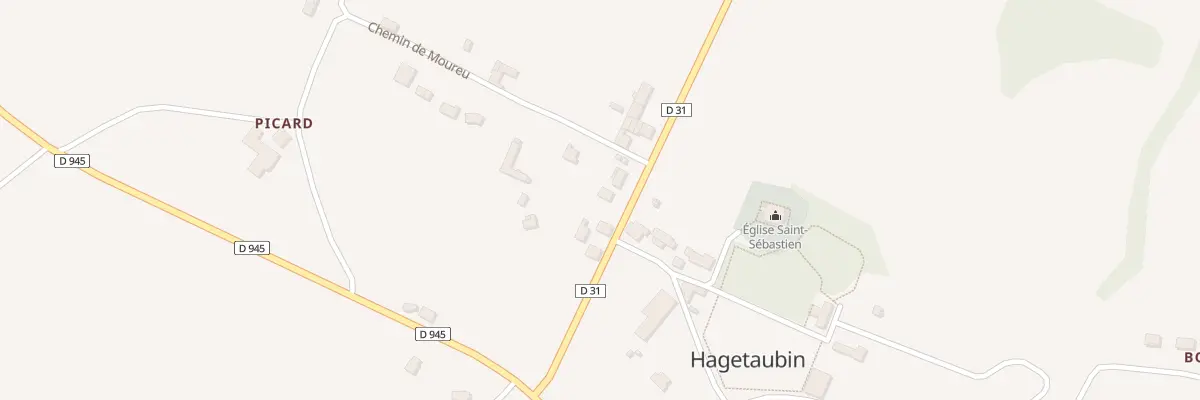 Plan du 150 Rte de Labeyrie à Hagetaubin