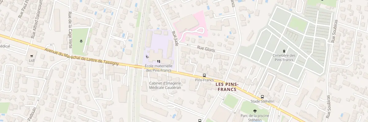 Plan du 3 Rue Jude à Bordeaux