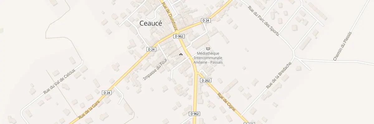 Plan du 9229 Rue d’Ambrières à Ceaucé
