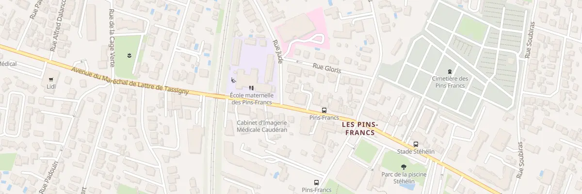 Plan du 369 Av Mal de Lattre de Tassigny à Bordeaux
