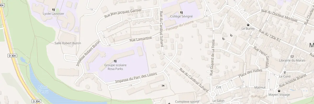 Plan du 19 Rue du cardinal Suhard à Mayenne