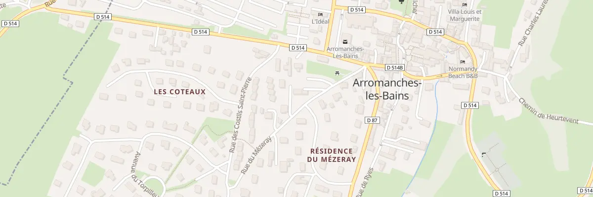 Plan du 6 Che des Mezeray à Arromanches-les-Bains