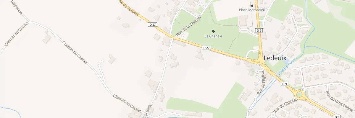 Plan du 9017 Rue de la Bielle à Ledeuix